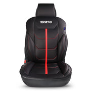 Sparco Funda de Asiento para Automóvil Universal Negro Rojo