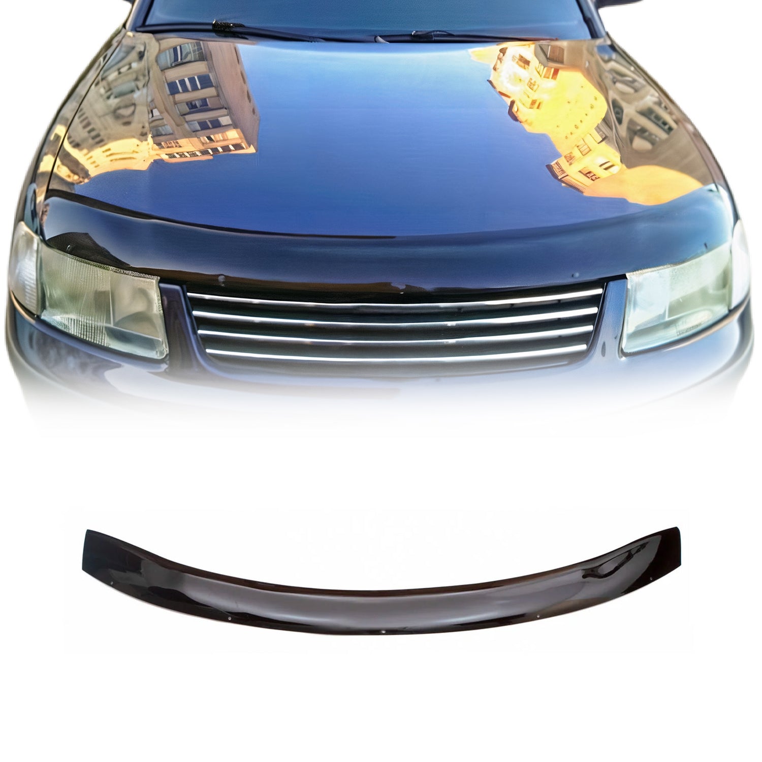 Deflector de Capó para VW Passat B5 1996-2001 Oscuro Brillante Acrílico