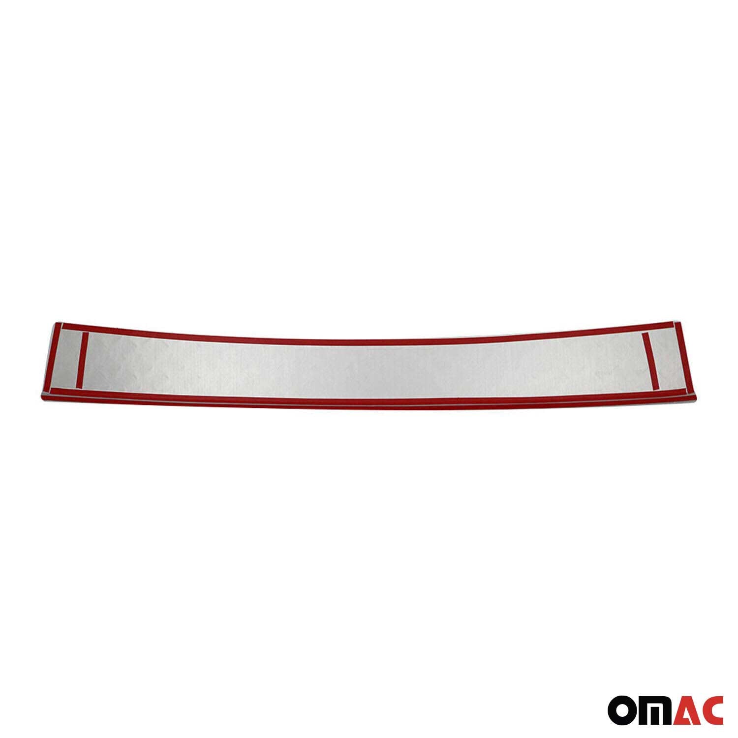 Protector de Parachoques Trasero para Opel Vivaro A 2001-2014 Plata Mate Alu