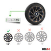 Sparco Tapacubos 14 Pulgadas Universal Gold Negro