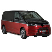 Bull Barra Frontal para VW Multivan T7 2022-2025 Negro Brillante Acero 1Pza