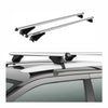 Menabo Barras de Techo Coche Baca para Skoda Kodiaq 2017-2019 Gris Aluminio 2Pza