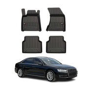 OMAC Premium Alfombrillas De Coche para Audi A8 Standart 2009-2018 TPE Goma 4x