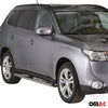 Par de Estribos Barras Laterales para Mitsubishi Outlander 2013-2024 Plata Acero