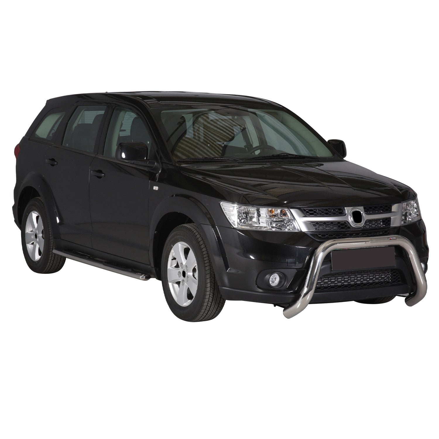 Bull Barra Frontal para Fiat Freemont 2011-2016 Plata Brillante Acero 1Pza