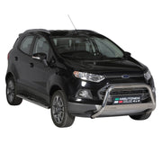 Par de Estribos Barras Laterales para Ford Ecosport 2013-2017 Plata Acero 2x
