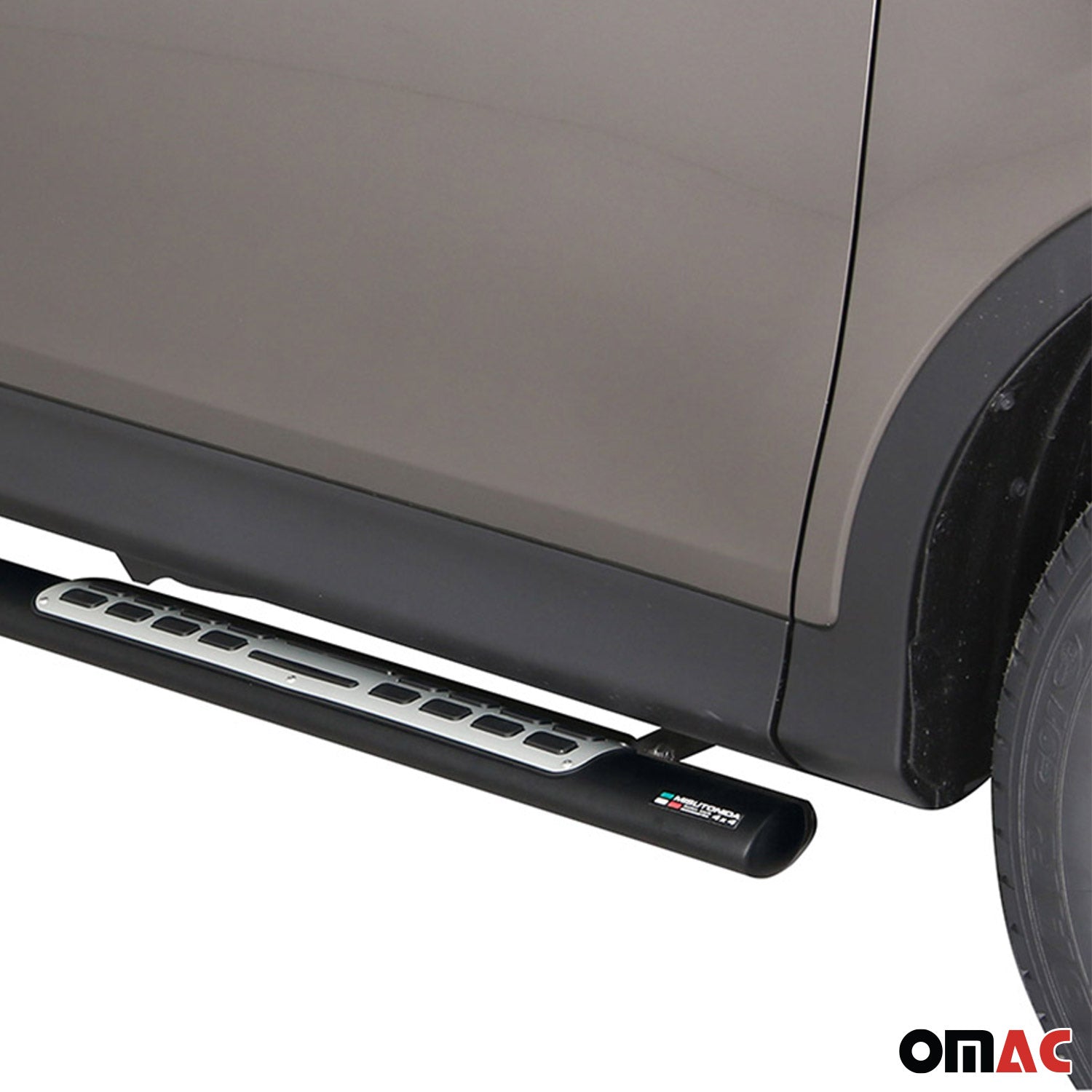 Par de Estribos Barras Laterales para Toyota RAV4 XA40 2013-2015 Negro Acero