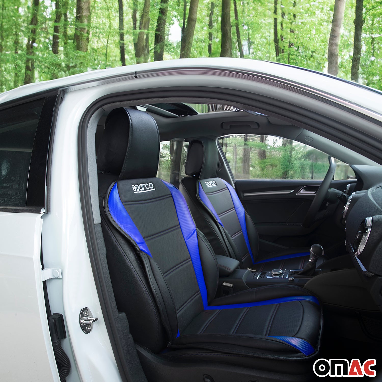 Sparco Funda de Asiento para Automóvil Universal Azul Negro