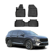 OMAC Premium Alfombrillas De Coche para Hyundai Santa Fe 2019-2023 TPE Goma 3x