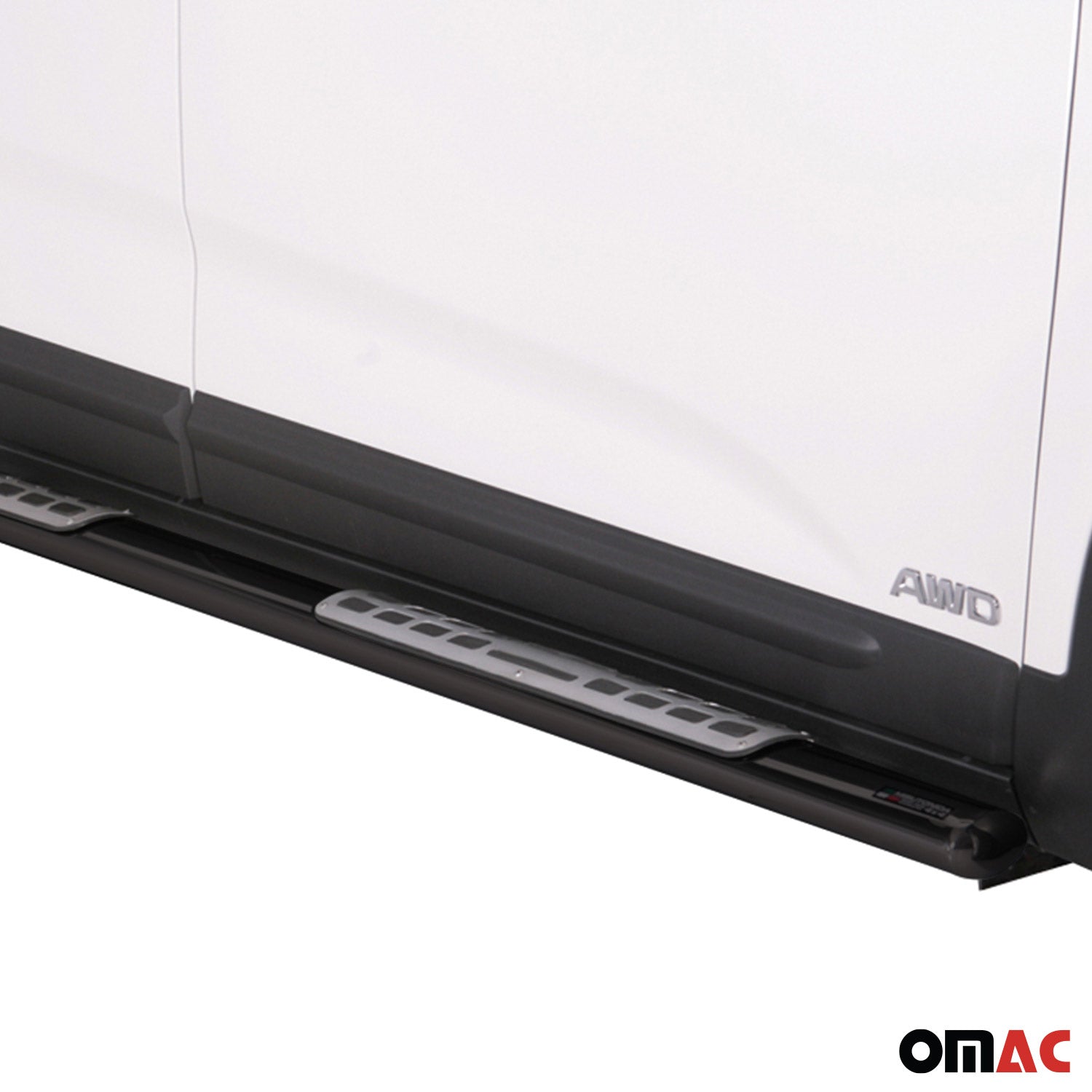 Par de Estribos Barras Laterales para Kia Sorento 2012-2014 Negro Acero