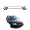 Menabo Barras Techo Baca para Audi A6 4B Familiar 1997-2004 Gris Aluminio 2Pza