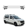 Menabo Barras de Techo Baca para Dacia Dokker 2012-2025 Gris Aluminio 2Pza