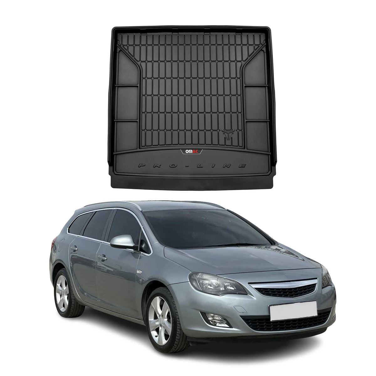 OMAC Premium Bandeja Maletero Alfombrilla para Opel Astra Sports Tourer 2009-15