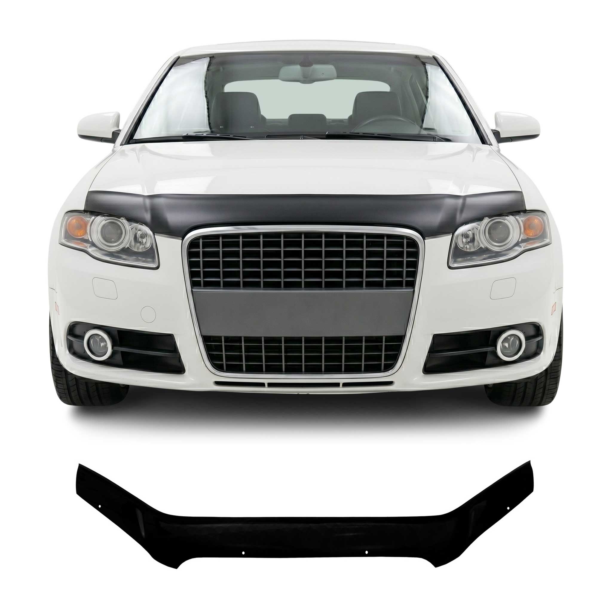Deflector de Capó para Audi A4 B7 2004-2009 Oscuro Brillante Acrílico