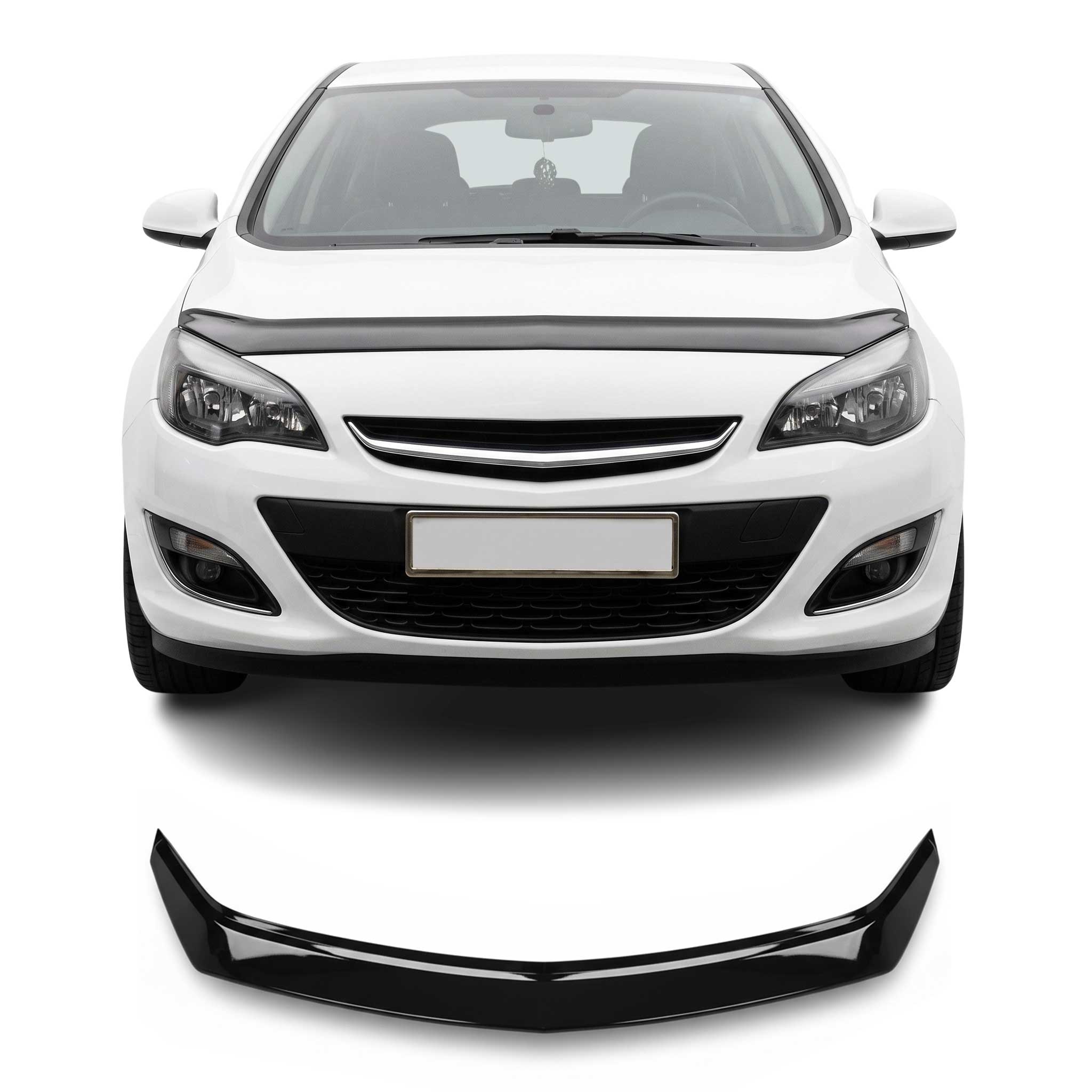 Deflector de Capó para Opel Astra J 2009-2015 Oscuro Brillante Acrílico