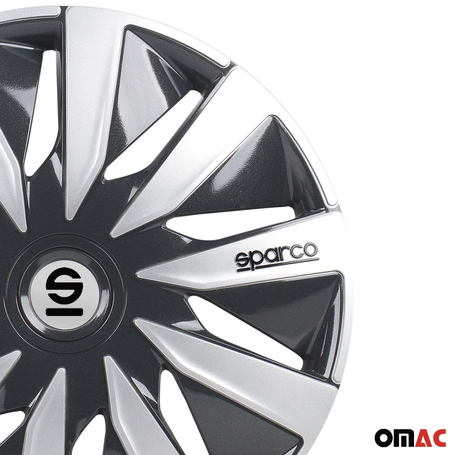 Sparco Lazio Tapacubos 16" pulgadas Universal Plata ABS Plástico