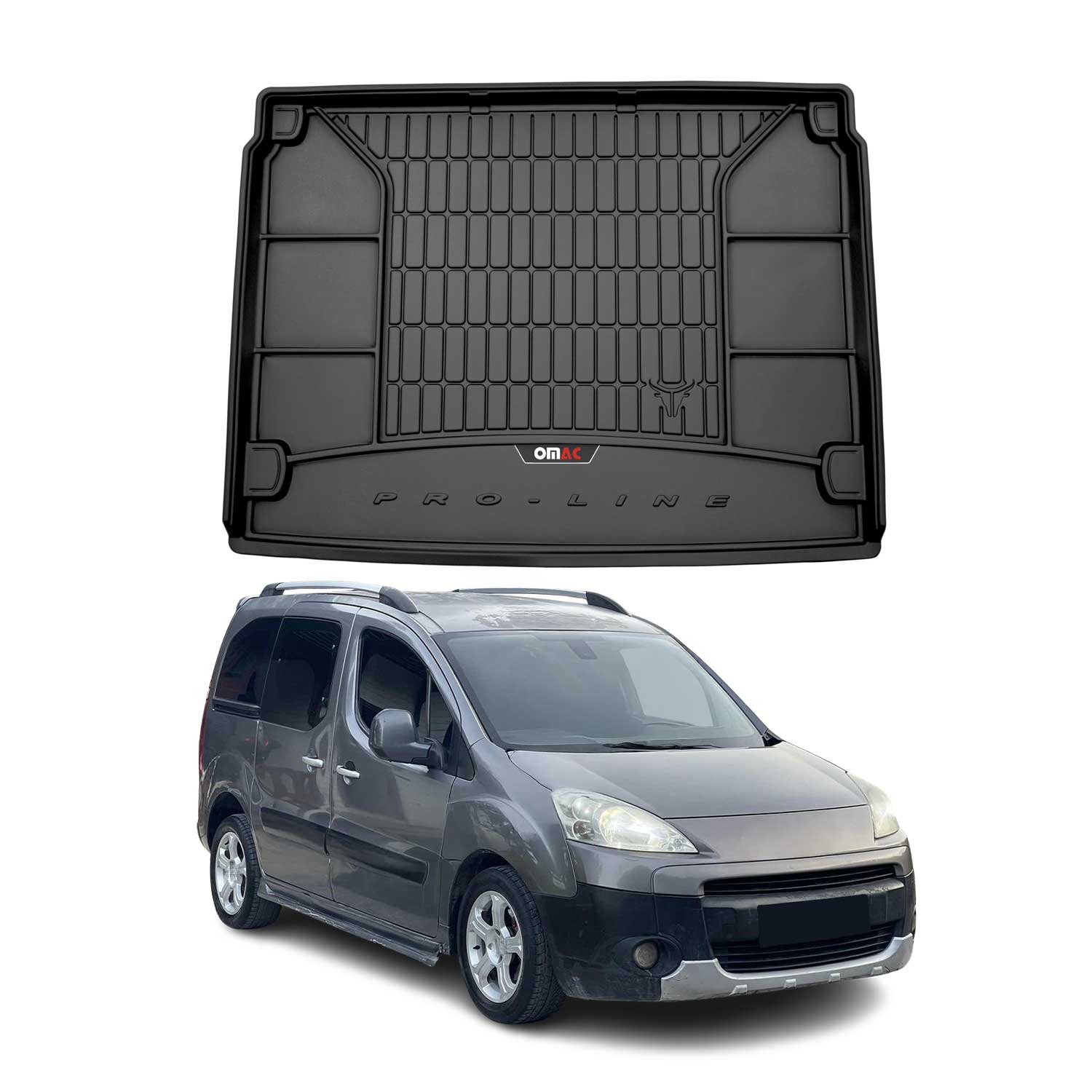 OMAC Premium Bandeja Maletero Alfombrilla para Peugeot Partner 2008-2018 TPE