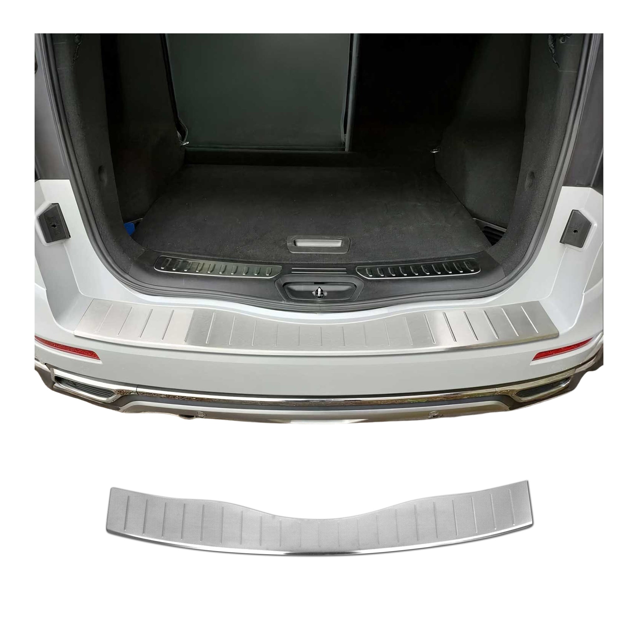 Protector de Parachoques Trasero para Renault Koleos 2017-2025 Acero cepillado