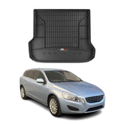 OMAC Premium Bandeja Maletero Alfombrilla para Volvo V70 2007-2016 Negro TPE