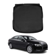 OMAC Bandeja Maletero Alfombrilla para Audi A3 8V Sedán 2013-2020 Negro Goma TPE