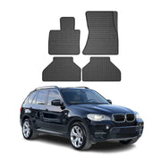 OMAC Alfombrillas De Coche para BMW X5 2006-2013 Negro Goma 4Pza