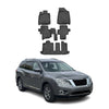 OMAC Alfombrillas De Coche para Nissan Pathfinder R52 2013-2016 Negro TPE 5Pza