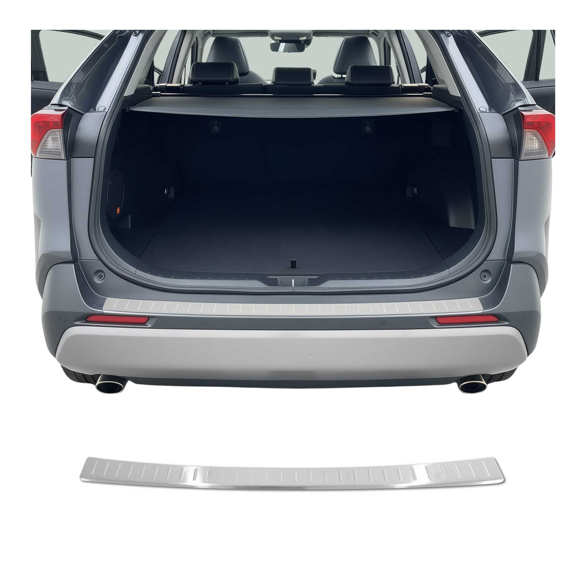 Protector de Parachoques Trasero para Toyota RAV4 XA50 2019-2025 Acero cepillado