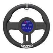 Sparco Cubierta de Para Volante de Automóvil Universal ø37-38cm Gris Negro Goma