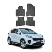 OMAC Alfombrillas De Coche para Kia Sportage 2015-2018 Negro Goma TPE 4Pza