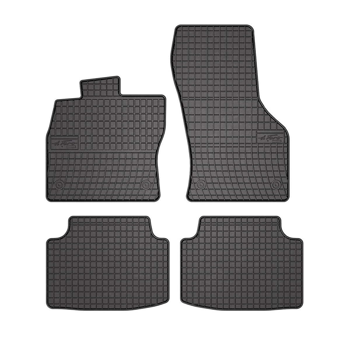 OMAC Alfombrillas De Coche para VW Passat B8 2014-2024 Negro Goma 4Pza