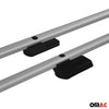 Rieles & Barras de Techo Coche para Fiat Fiorino Qubo Nemo Bipper Gris Alu 4Pza