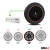 Sparco Tapacubos 16" pulgadas Universal Negro Rojo ABS Plástico