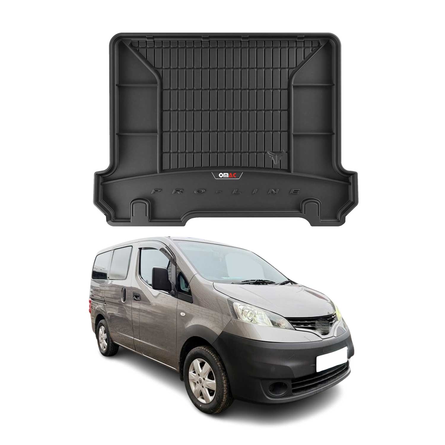 OMAC Premium Bandeja Maletero Alfombrilla para Nissan e-NV200 2014-2025 TPE