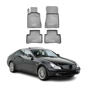 OMAC Alfombrillas De Coche para Mercedes CLS W219 2004-2010 Gris Goma TPE 4Pza