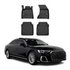 OMAC Premium Alfombrillas De Coche para Audi A8 D5 Long 2017-25 Negro Goma 4Pza