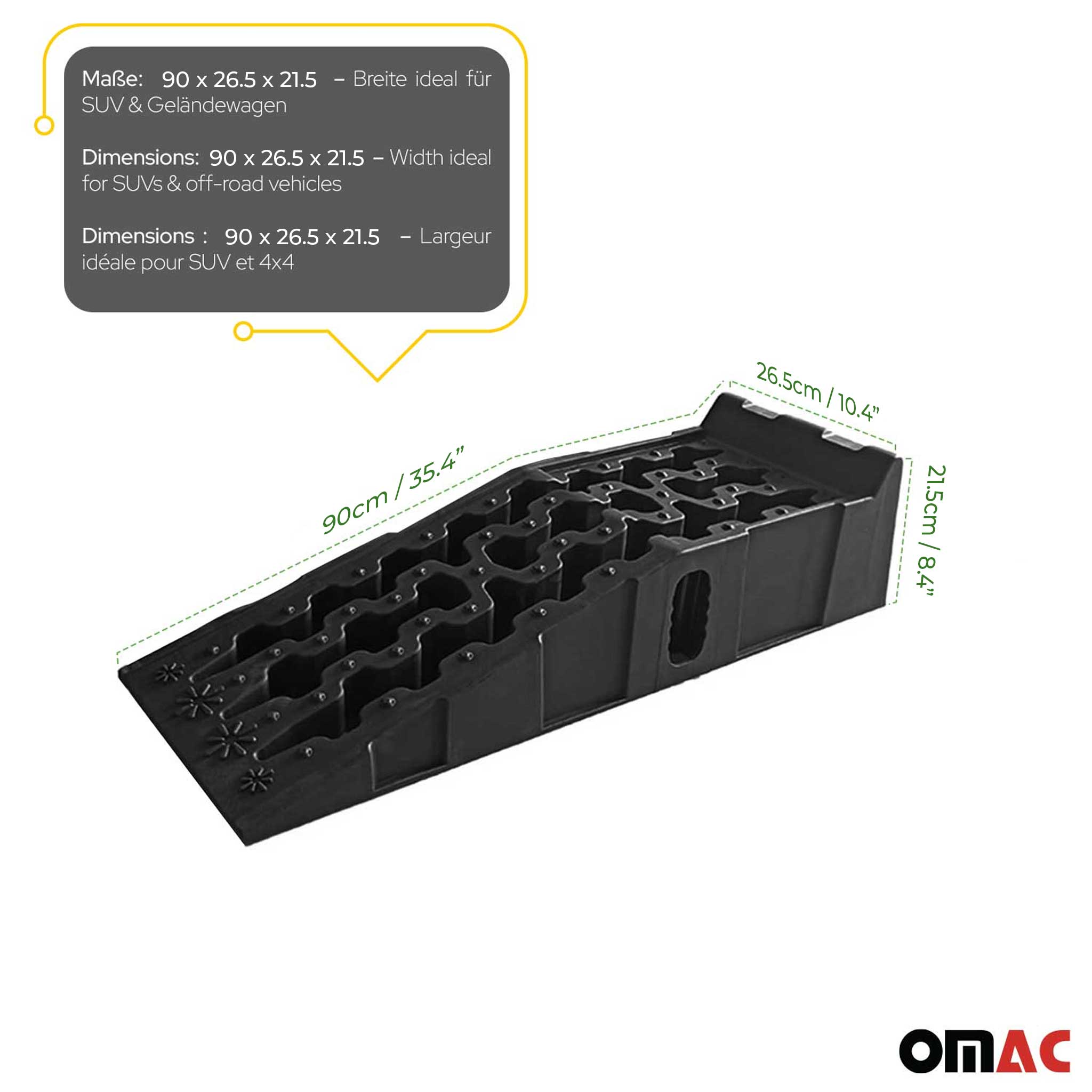 Rampa de Automóvil Rampas de Elevación de Autos de 5 toneladas para Universal
