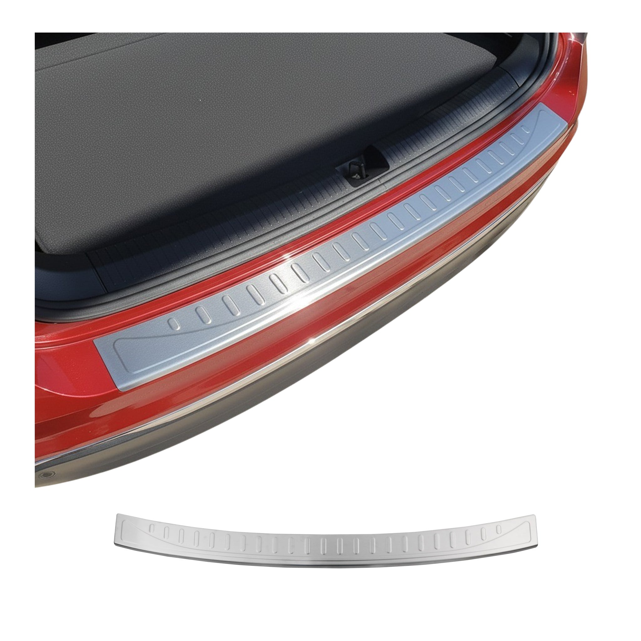 Protector Parachoques para VW Tiguan Allspace 2016-2025 Acero cepillado