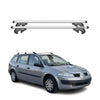 Menabo Barras de Techo Baca para Renault Megane Sportour 2002-2010 Gris Alu 2Pza