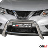 Bull Barra Frontal para Nissan X-Trail 2015-2017 Plata Brillante Acero