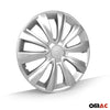 Tapacubos 16 Pulgadas Universal Automóvil Plata ABS