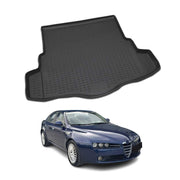 OMAC Bandeja Maletero Alfombrilla para Alfa Romeo 159 2005-2012 Sedán Negro TPE