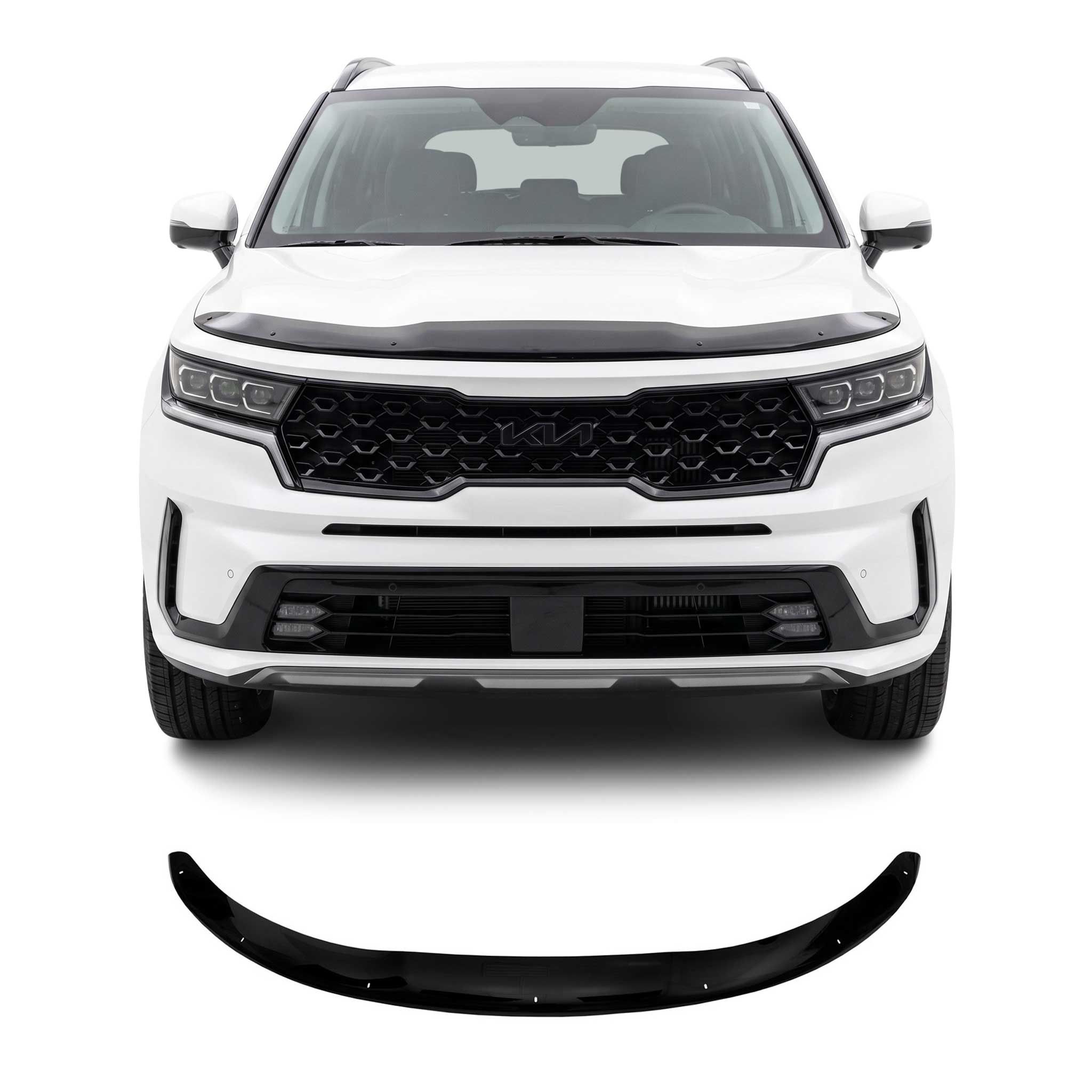Deflector de Capó para Kia Sorento 2021-2026 Oscuro Brillante Acrílico