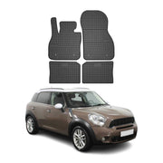 OMAC Alfombrillas De Coche para Mini Countryman 2010-2016 Negro Goma 4Pza