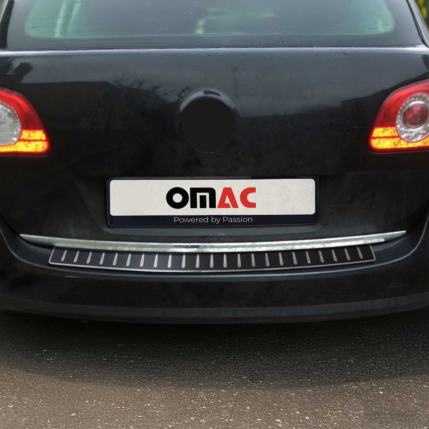 Protector Parachoques para VW Passat Familiar 2010-2015 Acabado Carbono Acero
