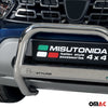 Bull Barra Frontal para Dacia Duster 2020-2025 Plata Brillante Acero 1Pza
