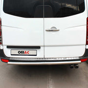 Protector de Parachoques Trasero para VW Crafter 2006-2017 Plata Brillante Acero