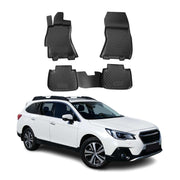 OMAC Alfombrillas De Coche para Subaru Outback 2014-2025 Negro Goma TPE 4Pza
