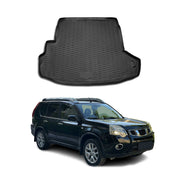 OMAC Bandeja Maletero Alfombrilla para Nissan X-Trail T31 2007-2015 Negro TPE