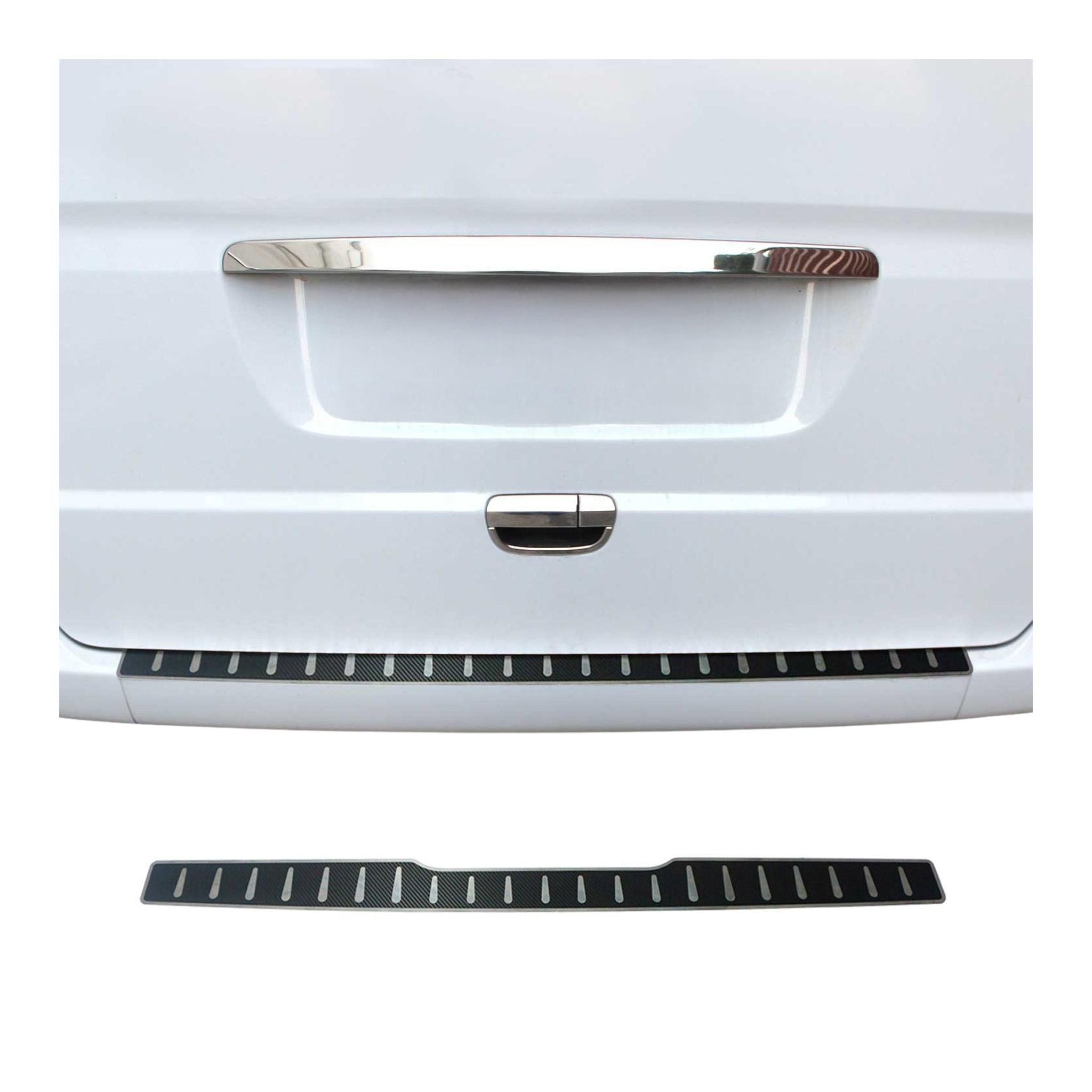 Protector Parachoques para Mercedes Vito Viano W639 Acabado Carbono Acero