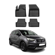 OMAC Premium Alfombrillas De Coche para Opel Grandland X 2017-2024 TPE Goma 4x